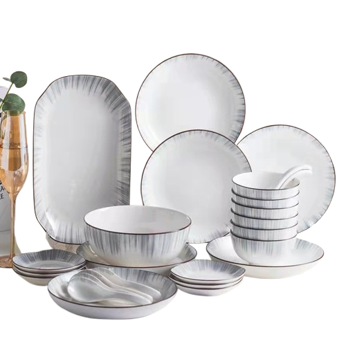 Ceramic Dinnerware Set – Luxury Bone China for Wedding & Party