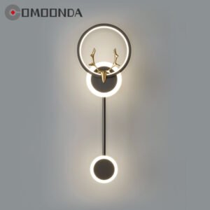 Luxury Deer Wall Sconce – Modern Nordic LED Lamp